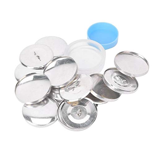 Pssopp Cover Round Button Base Cover Buttons Kit Stoffbeutel Cover Buttons Kit Round Button Self Cover Buttons mit flachen Rücken DIY Handmade Crafts(40MM) von Pssopp