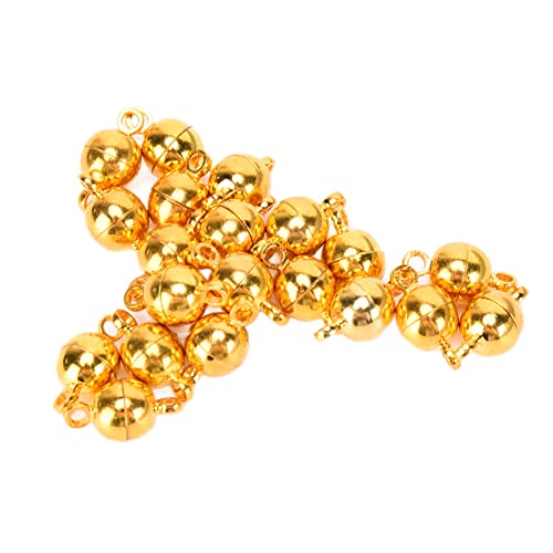 Pssopp Magnetverschlüsse, Schmuckverschlüsse Schmuckherstellung Komponenten für DIY Handwerk Halsketten Armbänder Ohrringe Herstellung(Gold) von Pssopp