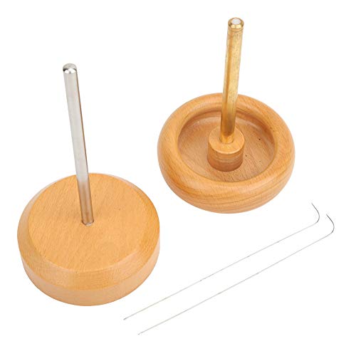 Wooden Seed Beads Spinner Stickerei Perlen Spinner Manual Beader Wood mit Einfädelnadeln für schnelles Einfädeln von Perlen von Pssopp