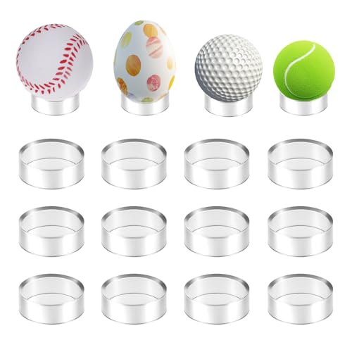 15 Stück Acryl Ballhalter Klar Ring Kugel Kugel Stand, Rund Kunststoff Baseball Ring Ständer Acryl Rund Display Sockel Staffelei Ballständer, Ballhalter Für Golfball Baseball Ball Softball Tennisball von Psyqtsuary