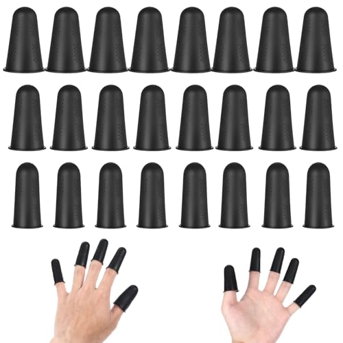 24 Stücke Silikon Fingerschutz Abdeckungen Rutschfeste Verbrühungs-Fingerkappe Heißklebepistole Fingerschutz zum Nähen,Wachsen,Gärtnern,Kleben 24 Stücke Silikon Fingerschutz Abdeckungen Rutschfeste Verbrühungs-Fingerkappe Heißklebepistole Fingerschutz zum Nähen,Wachsen,Gärtnern,Kleben von Psyqtsuary