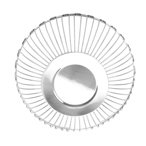 Psytfei Obstkorb aus Edelstahl mit Großem Fassungsvermögen, Dekorative, Hochglanzpolierte Schüssel für das Wohnzimmer (2400 ml) von Psytfei