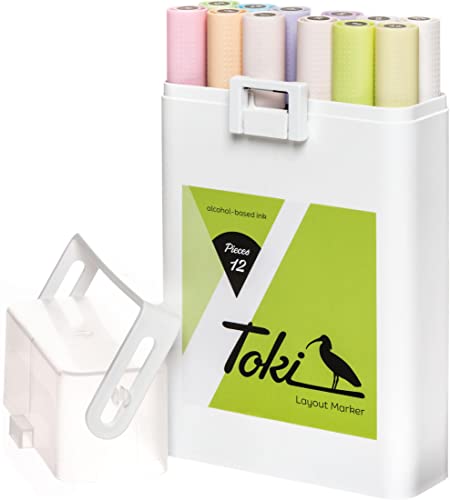 Publikat Verlag Toki 12er Marker Set Pastel, rosa von Stylefile