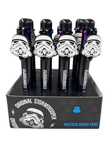 Puckator The Original Stormtrooper Kugelschreiber mit Charm, tolles Geschenk für Schüler von Lehrern, mehrfarbiger Stift zum Schuljahresende – mehrfarbiger Stift als Klassengeschenk – 6-in-1 von Puckator