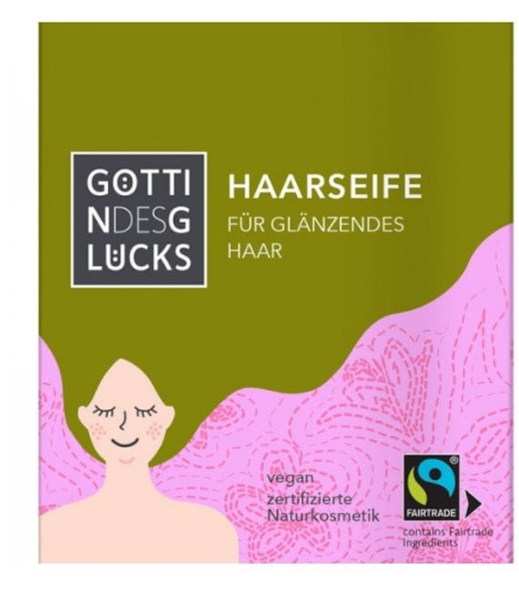 Göttin Des Glücks Haarseife Für Glänzendes Haar Mit Olivenöl 160 G von PukShopkosmetik