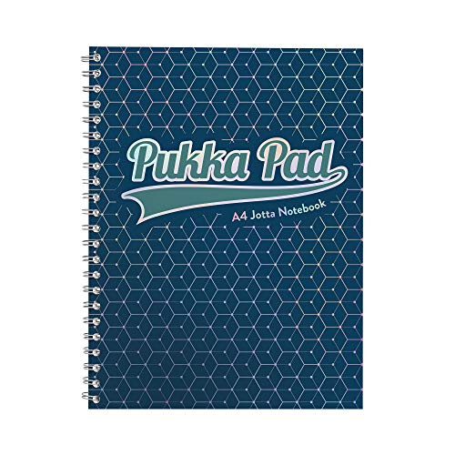 Pukka Notizblock, A4, Jotta-Buch, Grün, Glee, 3 Stück (dunkelblau) von Pukka Pad