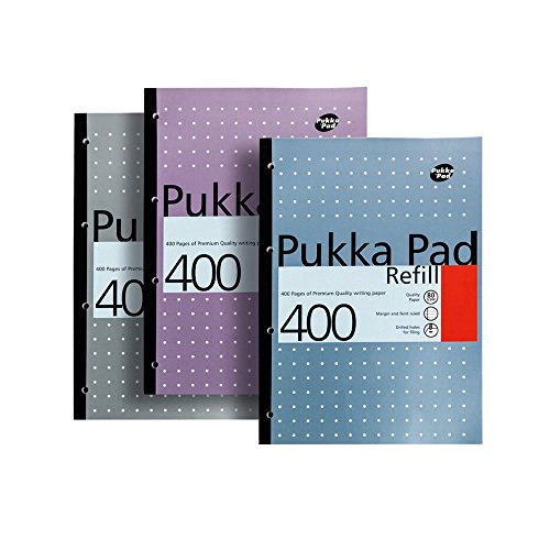 Schulblock, A4, 400 Seiten (Farben können variieren) von Pukka Pad von Pukka Pad