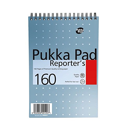 Pukka Metallischer Notizblock, 140 x 205 mm, langlebig, perforierte Blätter, handliche Größe für einfachen Transport. 160 Seiten 80 g/m²-Papier pro Block. Maße: 140 x 205 mm, 3 Stück von Pukka Pad