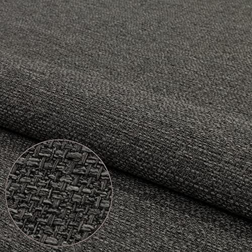 Webstoff Strukturstoff Vinci - Möbelstoff Polsterstoff 0,5lfm 140cm breit - (Grau 91) von Pure Textilien