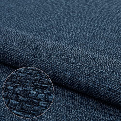 Webstoff Strukturstoff Vinci - Möbelstoff Polsterstoff 0,5lfm 140cm breit - (Blau 81) von Pure Textilien