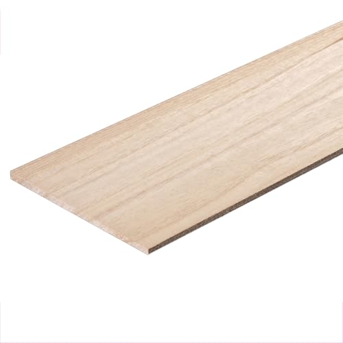 Purzen Paulownia-Holzplatten Förderung von DIY Fähigkeiten Die Verwendung unserer Holzplatten zur Musterherstellung,12cmx100cmx6mm von Purzen