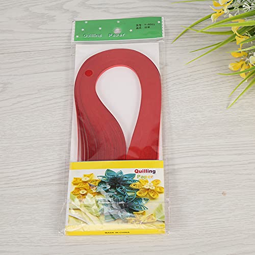 3 Mm Breites Reines Farbpapier, Hochwertiges Quilling-Papier, Origami-Papier, Einfach zu Verwendendes DIY-Papier, für die Heimschule (Pyhodi3dge8g1auw-01) von Pyhodi