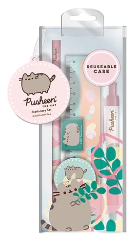 Pyramid Europe Pusheen/Hello Kitty Schreibset (Botanisches Design) 8.5 x 1.5 x 21cm - Offizielles Lizenzprodukt von Pyramid International