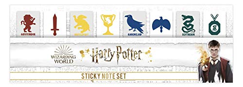 Harry Potter Haftnotiz-Set, Hogwarts-Häuser-Design, offizieller Merchandise-Artikel von Pyramid International