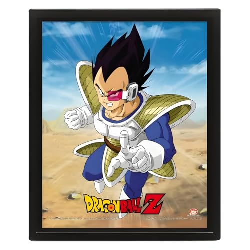 Pyramid 3D Dragon Ball Z Lens Frame - Saiyan Geat Ape Transformation - Echter Bewegungs- und Tiefeneffekt - Premium-Dekoration Officially licensed - 25,5 x 20,5 cm von Pyramid International