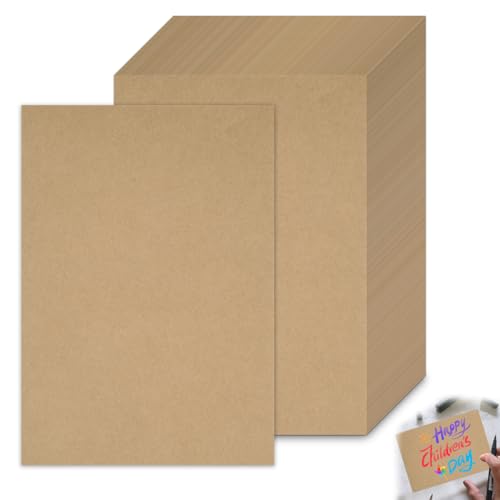 120 Stück Postkarten Blanko 14.8x10.5cm 300 g/m² Kraftpapier A6 Blanko Karten zum Selbstgestalten Blank Cards für DIY Klappkarten Blanko,Hochzeitseinladungen Einladungskarten,Kärtchen zum Beschriften von Pyroclasia