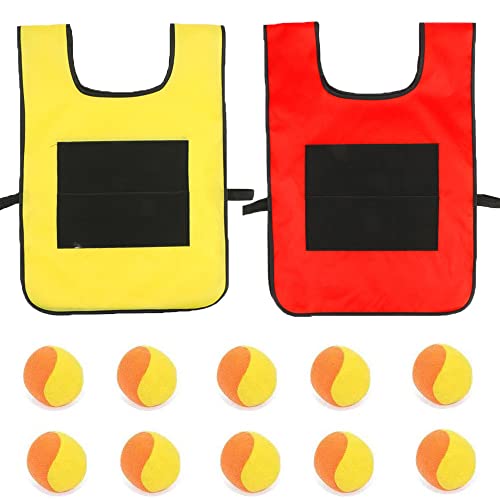 Pyuyan 2 Stücke Sticky Vest Outdoor Throwing Game, Ball Vests, Game Throwing Ball Vests, Vests Ball Game Children for Children, Indoor and Outdoor Throwing Games(A) von Pyuyan