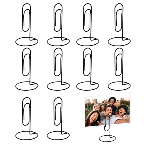 Foto-Clips, Desktop-Foto-Clip, Foto-Halter, 10 Stück, Kreativer, Einfacher Desktop-Foto-Clip Aus Vertikalem Metall, Galvanisierte Geometrische Visitenkarten-Clip, Nordische Büroklammer Papiernotizen von Pzuryhg