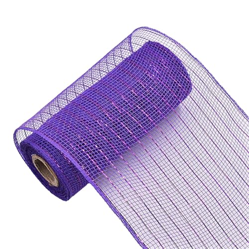 Pzuryhg Halloween-Deko-Mesh-Rollen, 26 x 7 cm, Poly-Mesh-Band, kreative Netzrollen, dekoratives Netzband für Halloween, Weihnachtsschleifen, Kränze, Basteln, Verpacken von Pzuryhg