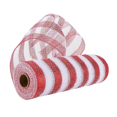 Pzuryhg Halloween-Deko-Mesh-Rollen, 26 x 7 cm, Poly-Mesh-Bandrolle, kreative Netz-Rollen, dekoratives Deko-Mesh-Band für Halloween-Weihnachtsschleifen, Kränze, Basteln, Verpacken von Pzuryhg