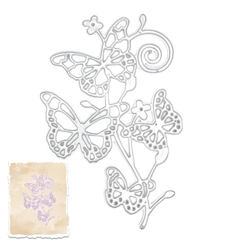 Schmetterling-Stanzformen | Papier-Stanzformen aus Karbonstahl in Schmetterlingsform, Papierprägeschablonen für Hochzeitsdekoration für Grußkarten, Scrapbooking von Pzuryhg