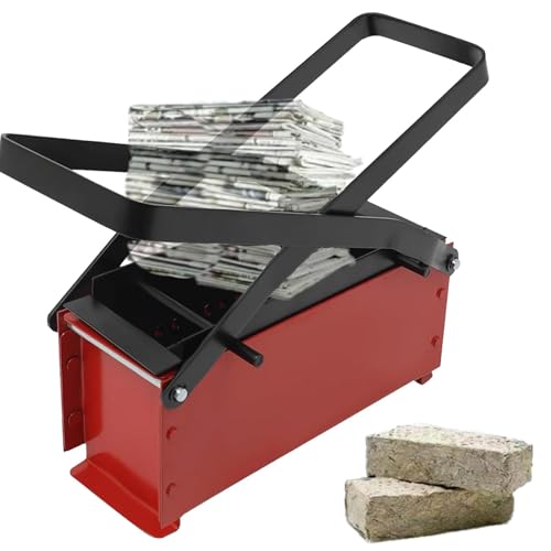 Waste Paper Briquette Maker Press | Manual Newspaper Log Maker for Eco-Friendly Heating | Recycle Paper Brick Press for Fireplaces & Stoves | Sustainable Paper Log Press Tool von Pzuryhg