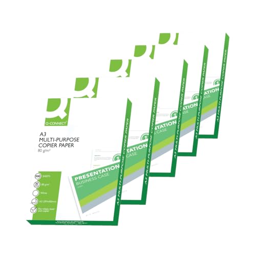 Q-CONNECT KF01089 Kopierpapier A3 80g weiß von Q-Connect