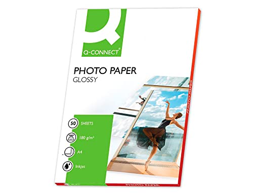 Q Connect 180 gsm A4 Hochglanz-Fotopapier (50 Stück) von Q-Connect