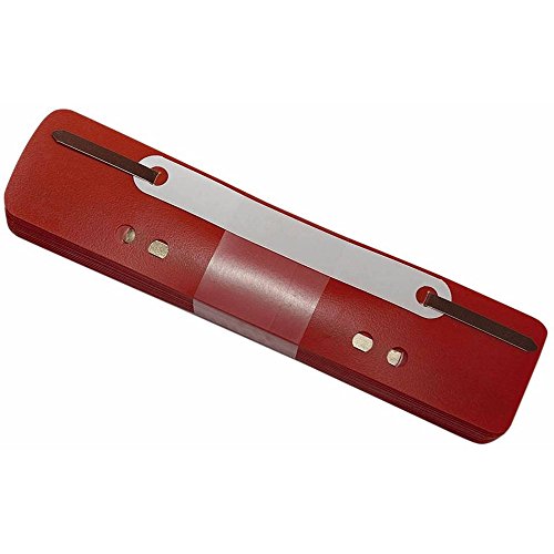 Q-Connect 2012500310 Heftstreifen und Aktenbinder PP 34 x 150 mm 25 Stück rot von Q-Connect