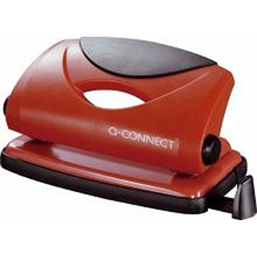 Q-Connect KF02154 Locher mini und Motivlocher Leichter Locher-10 Blatt, rot von Q-Connect