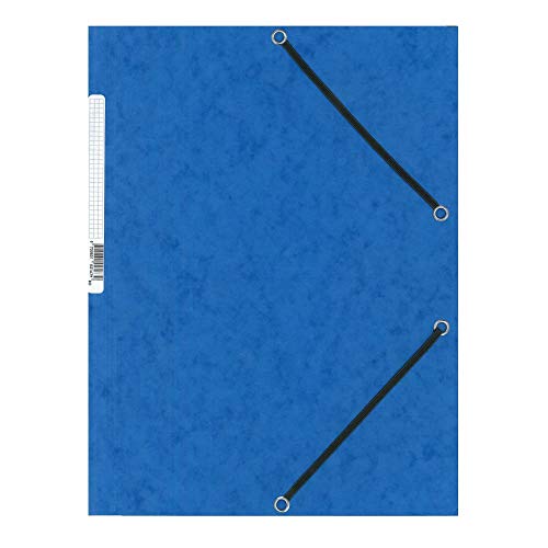 Q-Connect KF02167 Flügelmappen Gummizugmappe Karton blau von Q-Connect