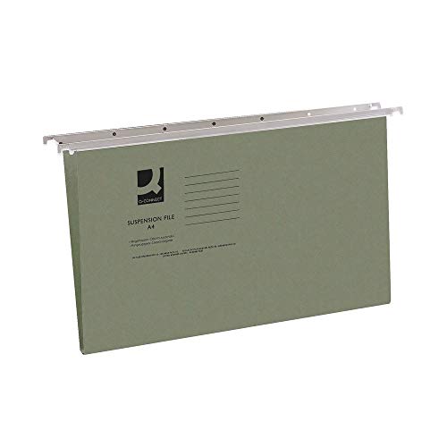 Q-Connect KF21001 Hängemappe mit Reitern Folio-Format 50 Stück von Q-Connect