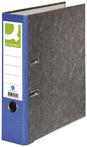 Q-Connect Wolkenmarmor-Ordner - A4, 80 mm, blau KF18711 von Q-Connect