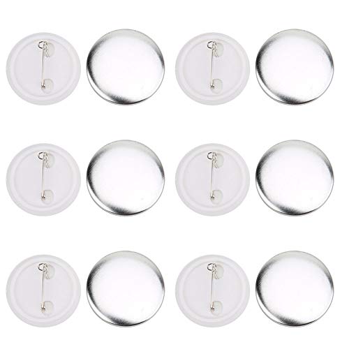 QANYEGN 100 Button Maker Set, Rohlingsknöpfe Runde Abzeichen, Abzeichen Button Pin, Buttons Anstecker zum Selbstgestalten, Rundes Abzeichen Großes, Button-Abzeichen von QANYEGN