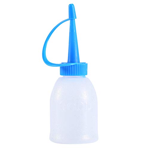 QANYEGN 6 Stück 30 ml Dosierflasche, KLAREe Plastikflaschen, Leer Kleber Quetschflasche, für KLAREe Kleberprojekte, Blau Transparent… von QANYEGN