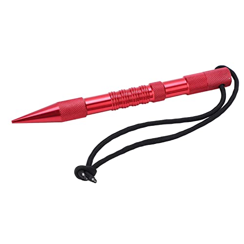 QANYEGN FID Paracord-Nadel, Marlin-Spike aus Aluminiumlegierung, Paracord-Zubehör für Leder- oder Paracord-Arbeiten (Red) von QANYEGN