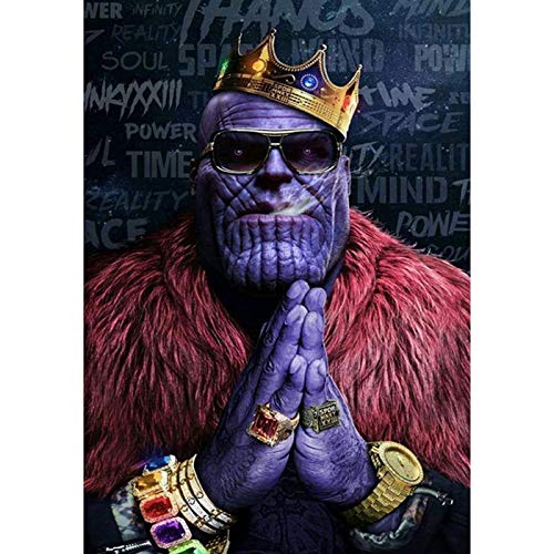 Diamond Painting Kit für Erwachsene 5D DIY Full DrillDiamond Painting Set, Avengers Infinity War Thanos 30,5 x 40,6 cm von QAZWSX