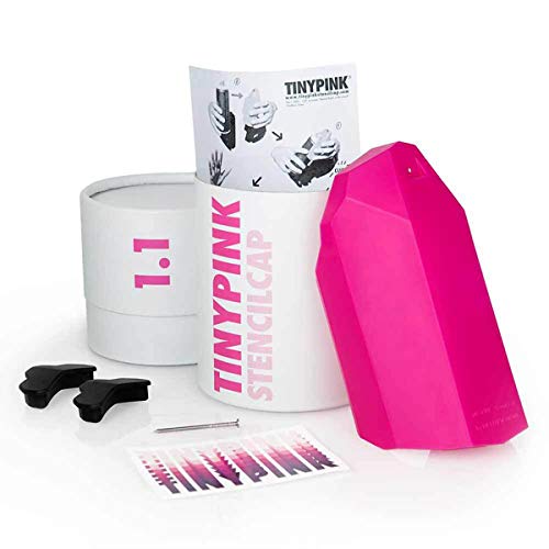 Tinypink stencil cap - Sprühkopfe für extra dünne Linien von QBIX