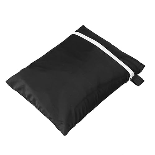 QCKNKMGG Möbelabdeckungen，Gartenmöbelabdeckungen， Klappstühle Abdeckung Outdoor Oxford Tuch Sonnenschutz wasserdichte Kissen for Stuhl Schwarz Grau Farbe Möbel Fall(Black) von QCKNKMGG