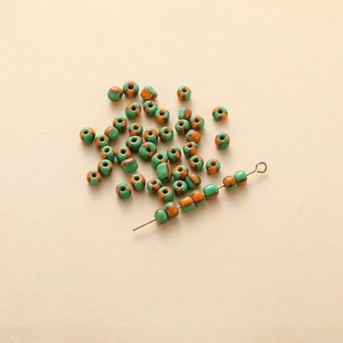 QDMHA 650/1200/3200 Stück 3 mm gestreifte Glas-Rocailles, bunte tschechische Glasperlen für DIY-Schmuckherstellung, Kunsthandwerk, handgefertigte Accessoires von QDMHA