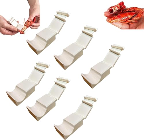 Crayfish Sheller Crayfish Sheller Hocheffiziente Krebse Schälgerät Tragbares leichtes Küchenhelfer Wesentliche Handbuch und effiziente Meeresfrüchte-Werkzeuge für Nagelschutz von QDRAGVOI