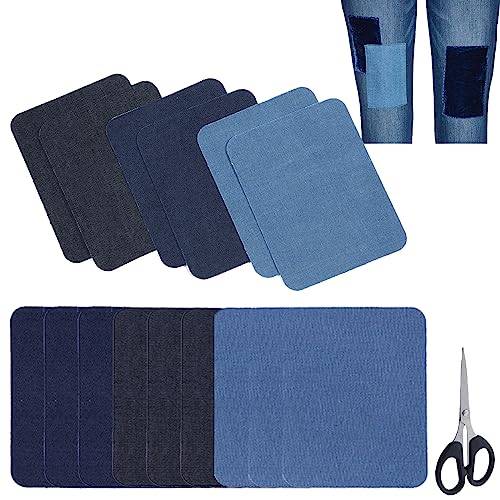 15 Stück Flicken Zum Aufbügeln, Hochwertige Qualität Jean-Flicken, Jeans Flicken Zum Aufbügeln, Knieflicken, Bügel Patches, Bügelflicken Jeans, Kinder Erwachsene Kleidung Denimreparatur Design von QEEROYO