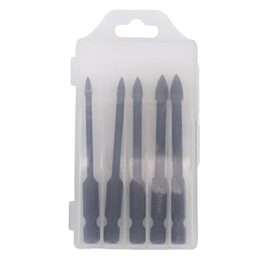 Gavigain YG6X Bohrer-Set, rostbeständig, CNC-poliert, Kreuzwinkel-Design, für Fliesen, Glas, Marmor, Zement, Heimwerkerarbeiten, Präzisionsbohren von QERLONG