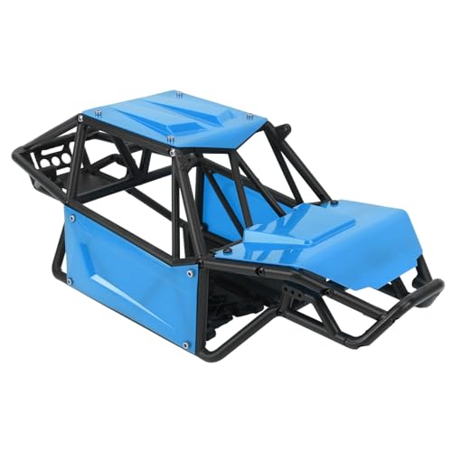 QERLONG RC Nylon Roll Cage Body Shell Upgrade Teil für axiale SCX10 II 90046 UTB10 Capra 1/10 RC Crawler (Blue) von QERLONG