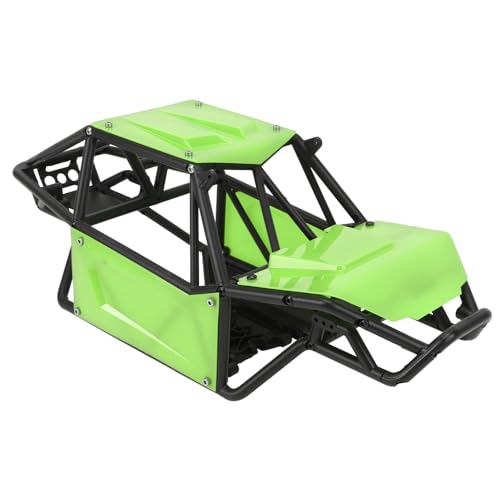 QERLONG RC Nylon Roll Cage Body Shell Upgrade Teil für axiale SCX10 II 90046 UTB10 Capra 1/10 RC Crawler (Green) von QERLONG