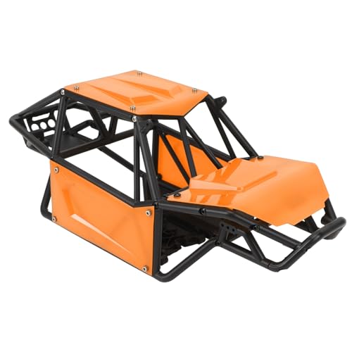 QERLONG RC Nylon Roll Cage Body Shell Upgrade Teil für axiale SCX10 II 90046 UTB10 Capra 1/10 RC Crawler (Orange) von QERLONG