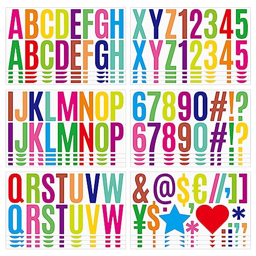 QHFlashbuy Glitzer Buchstaben Aufkleber,12 Blätter Buchstaben Zahlen Aufkleber,Bunt Alphabet Aufkleber für DIY Handgemachte Scrapbooking Grußkarte Briefkästen von QHFlashbuy