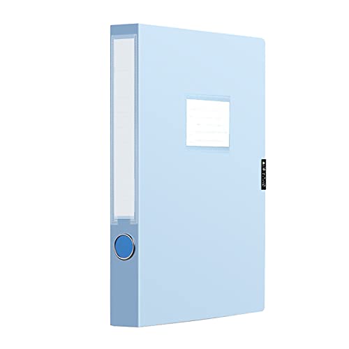 QHL Amazon Marke Ordner DIN A4 Dokumenten-Mappen 3.5 cm Rückenbreite Blau Ringordner Aktenordner Büroordner, 320x238x35mm von QHL