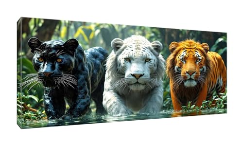 5D Diamond Painting Erwachsene Kinder, Diamond Painting Bilder Wald und Tiere Diamond Painting Zubehor, DIY Groß Full Drill Crystal Art Basteln, für Wohnzimmer und Schlafzimmer Wanddeko 70x140cm K-487 von QIANLUOO