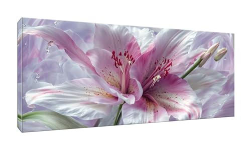 Diamond Painting Erwachsene Groß XXL 100x200 cm, Diamond Painting Lily Diamant Painting Bilder Kinder DIY Diamond Art Stickerei Gem Art Painting Kit for Home Wall Dekorieren, Weiblich Geschenke K-28 von QIANLUOO